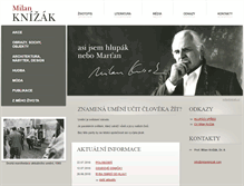 Tablet Screenshot of milanknizak.com